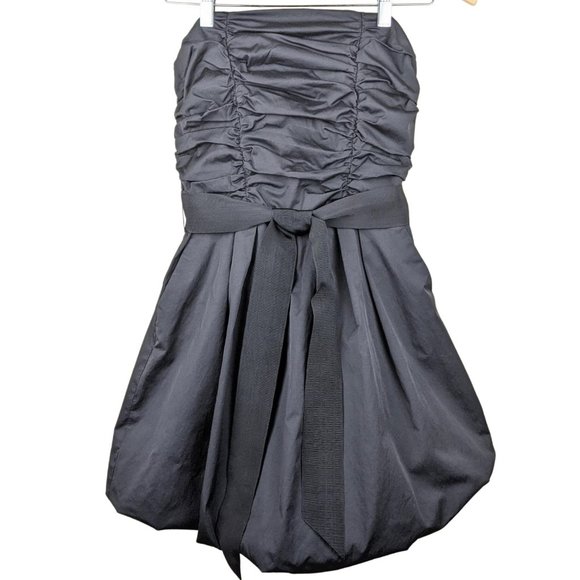 Bedo Black Strapless Bubble Dress Small - Picture 1 of 16